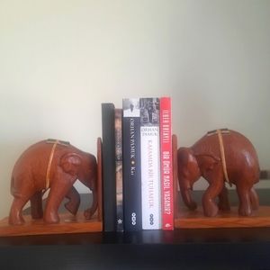 wooden handcrafted book support